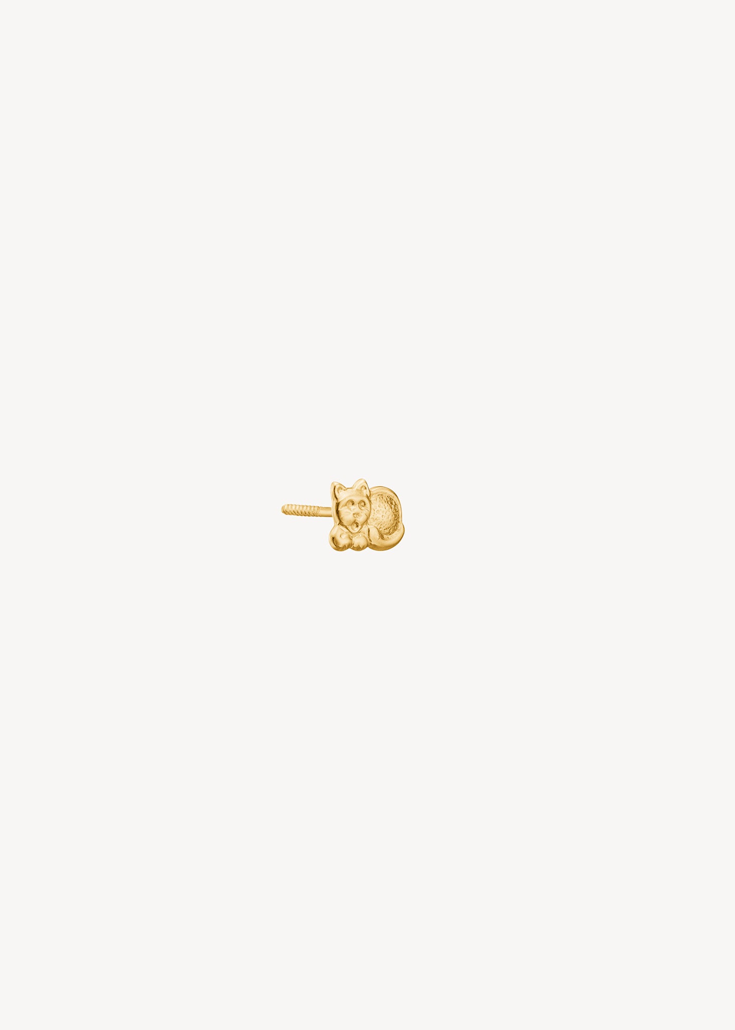 14-Karat Cat Ohrstecker