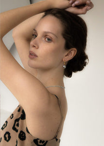 Marisa Ohrring-Set mit grauer Perle - vergoldet