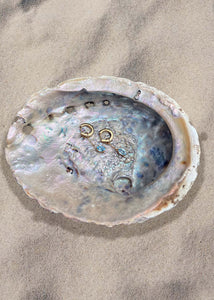 Pacific charm mit Blau Topas - vergoldet