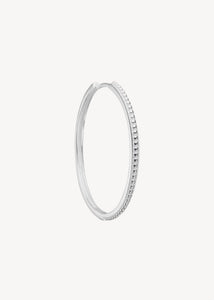 Store hoop øreringe til charms i 925 sterling sølv med antikt inspireret mønster, perfekt gave til hende og gave til konfirmanden 