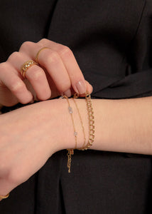 Eiffel Armband mit Labradorit - vergoldet