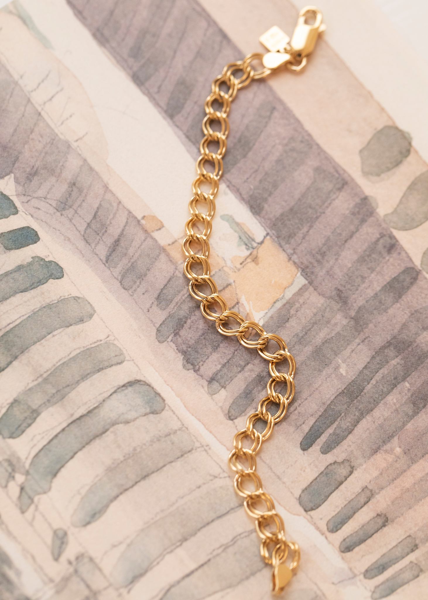 Dune Armband 18 cm - vergoldet