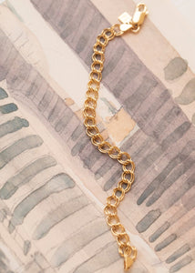 Dune Armband 18 cm - vergoldet