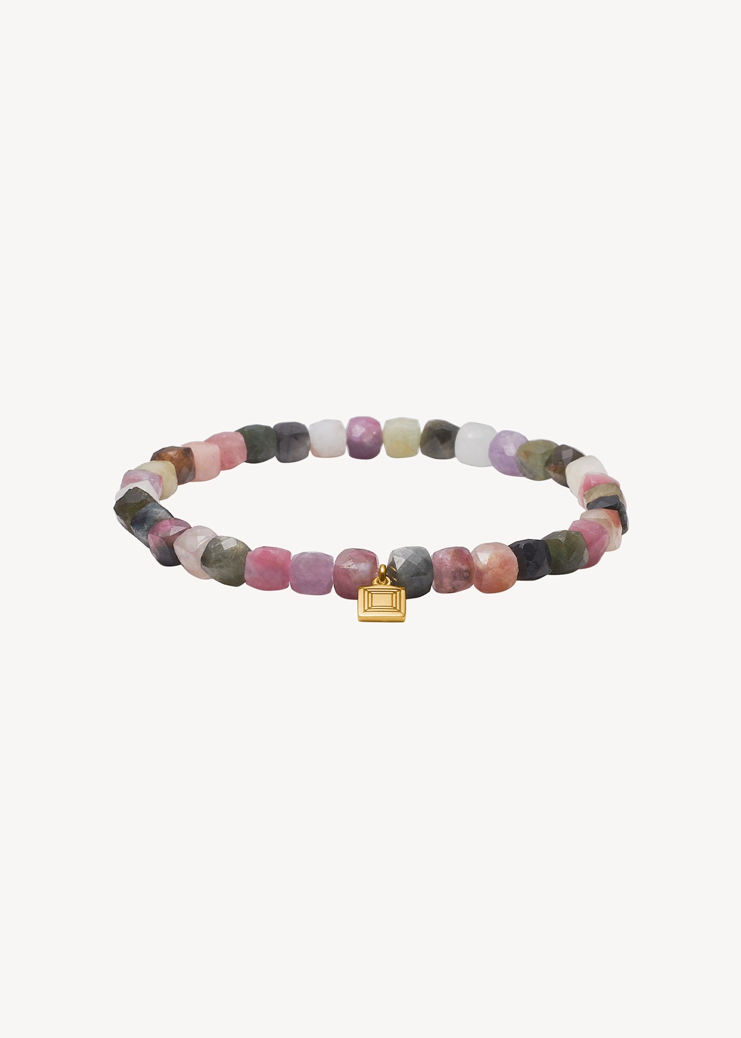 Mono Armband mit Turmalin - vergoldet