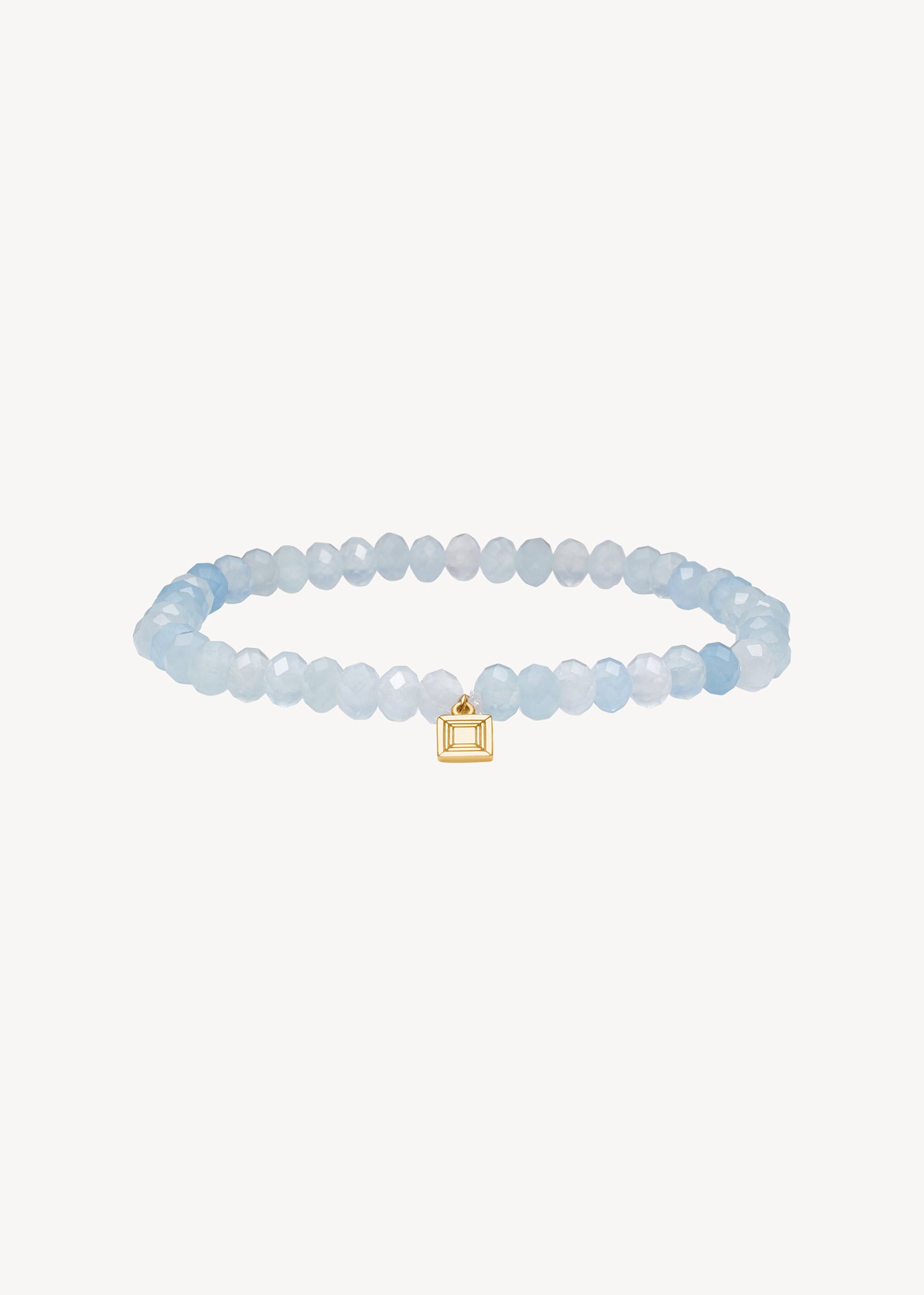 Wisdom Armband mit Aquamarin - vergoldet