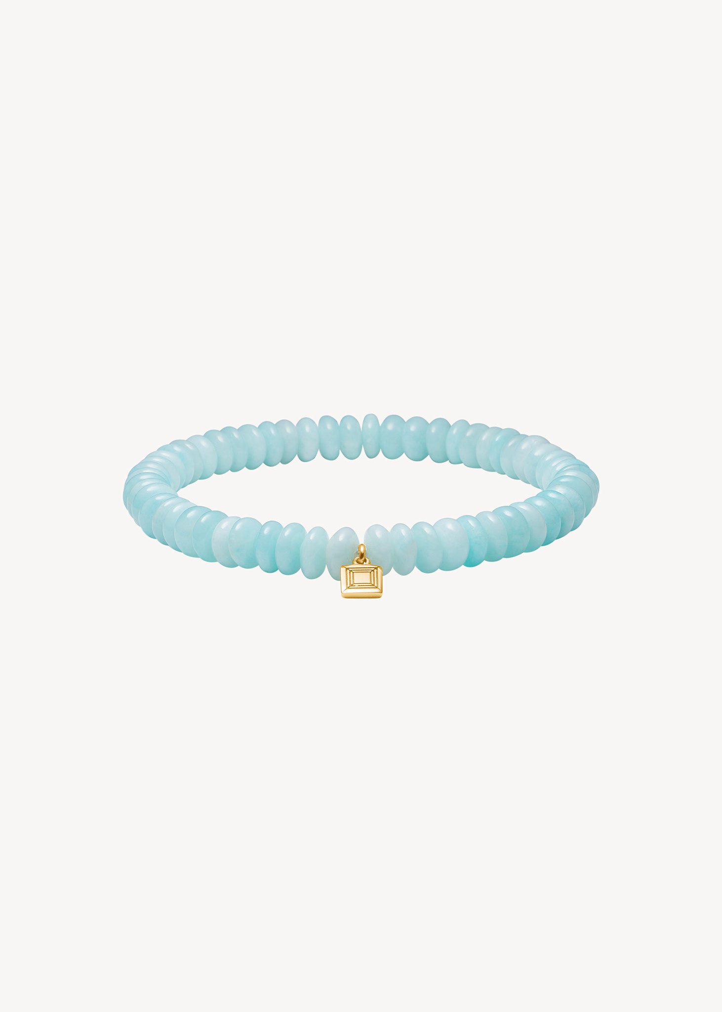 Cresent Armband mit Amazonit - vergoldet