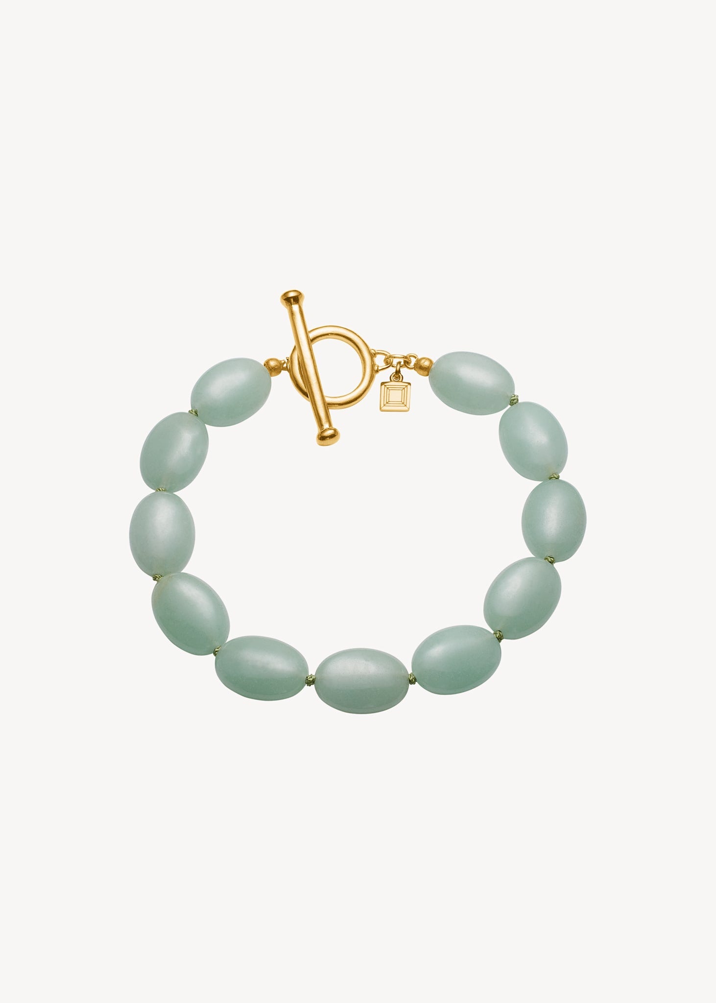 Dragee Midi Armband mit Aventurin - vergoldet