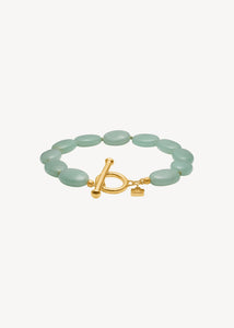 Dragee Midi Armband mit Aventurin - vergoldet