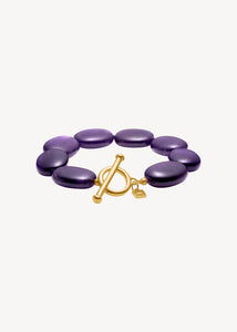 Dragee Maxi Armband mit Amethyst - vergoldet