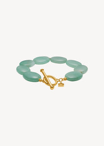 Dragee Maxi Armband mit Aventurin - vergoldet