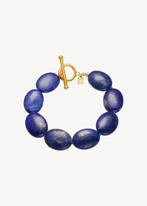 Dragee Maxi Armband mit Lapis Lazuli - vergoldet