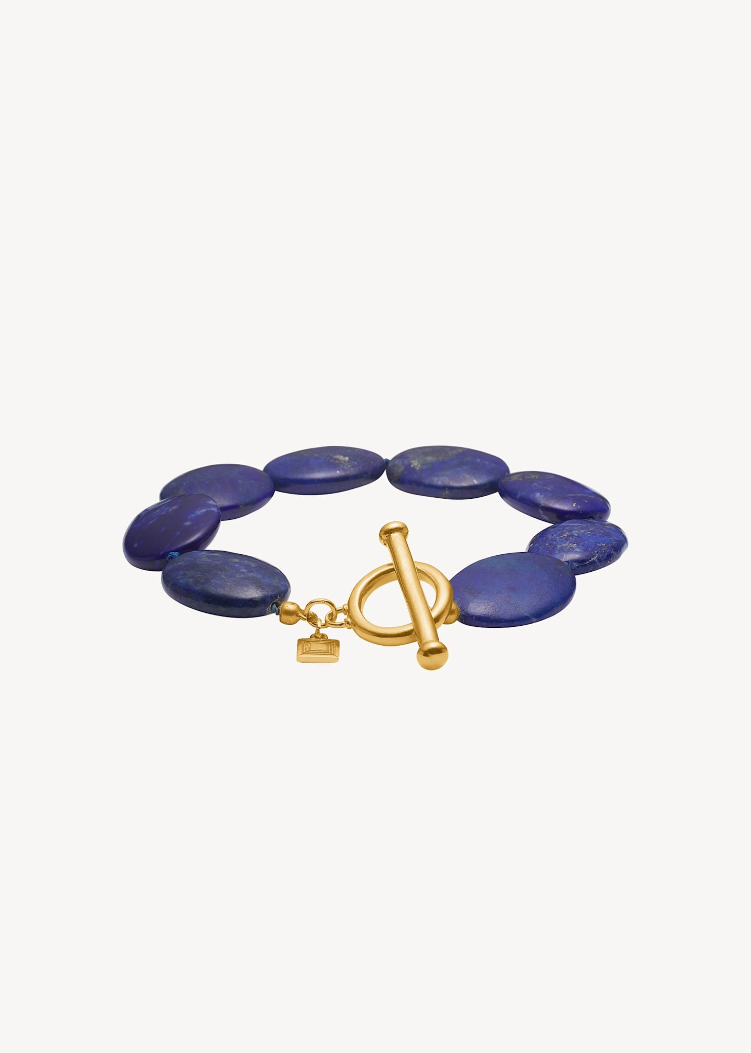 Dragee Maxi Armband mit Lapis Lazuli - vergoldet