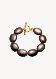 Dragee Maxi Armband mit Rauchquarz - vergoldet