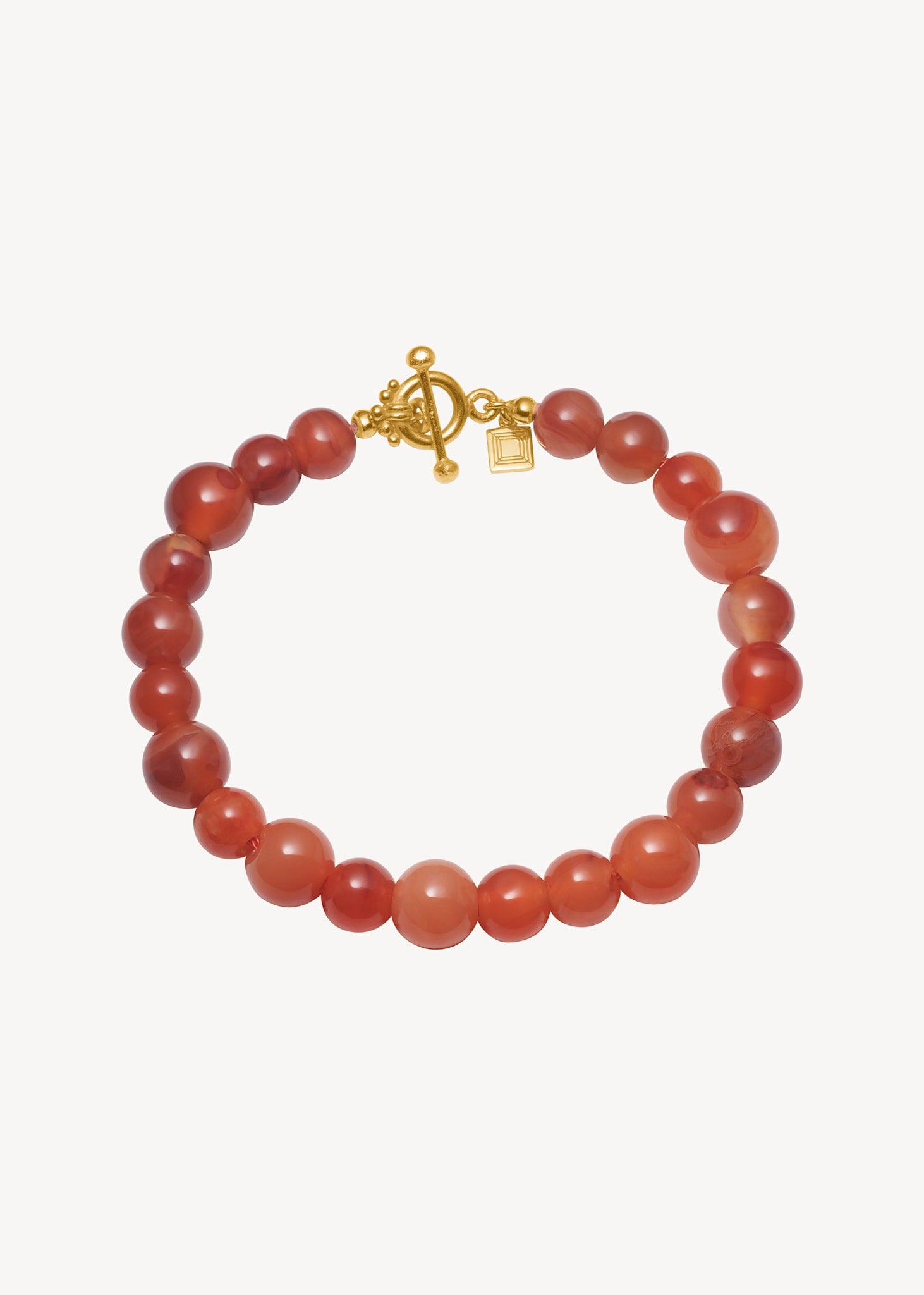 Ines Armband mit Carneol - vergoldet