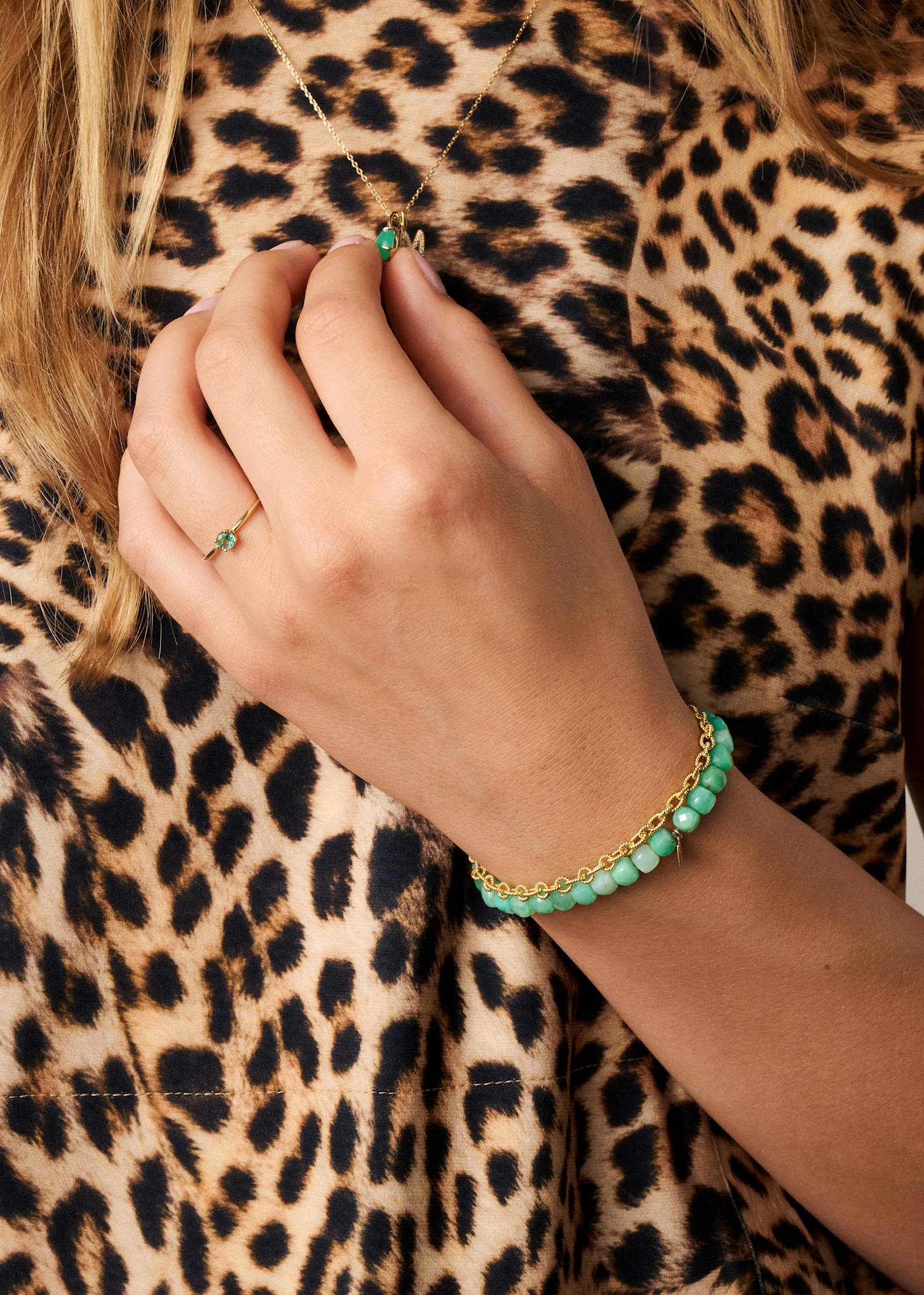 Rope armband - vergoldet