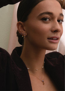 Donna Kette mit Amethyst und Champagnerquarz - vergoldet