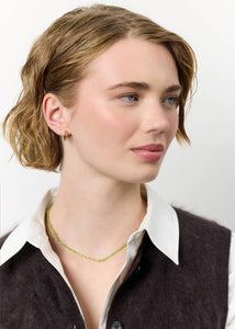 Grace Halskette mit Peridot - vergoldet