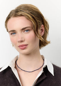 Grace Halskette mit Saphir - vergoldet
