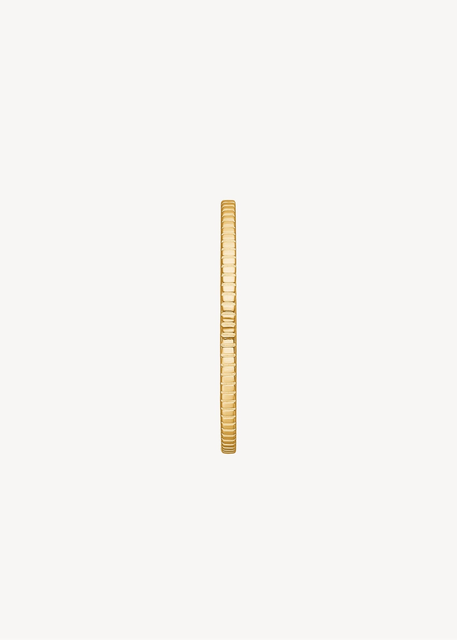 Pinstripe Creolen 3cm - vergoldet