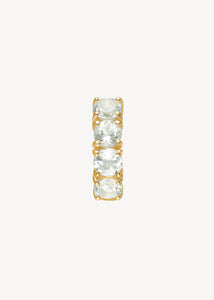 GEM Creole mit Prasiolith 1,5cm - Vergoldet