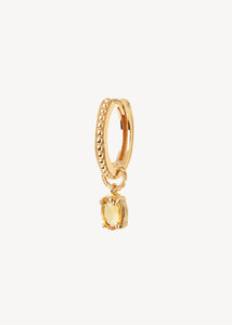 Sophie charm mit Citrin 1 stk - vergoldet
