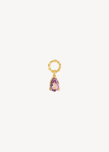 Olalla charm mit Amethyst - vergoldet