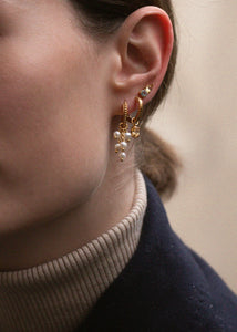 Bloom charm mit Perle - Silber