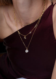 Ines charm mit Keshi-Perle - vergoldet