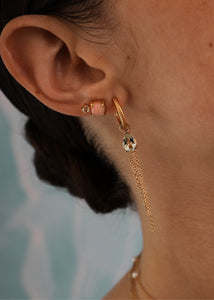 Pirus charm mit Prasiolit - vergoldet