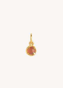 Gem Anhänger mit echtem Mondstein - vergoldet