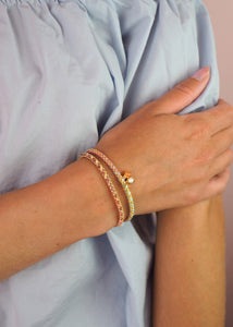 Gem Anhänger mit echtem Mondstein - vergoldet