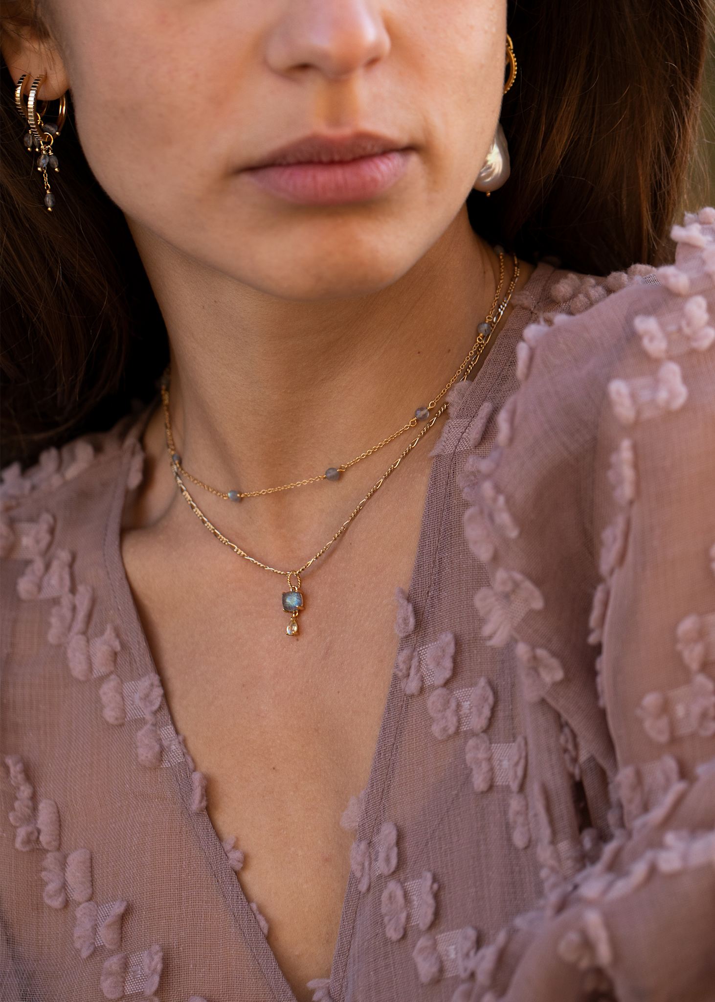 Figaro Halskette 42+2cm - vergoldet