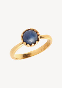 Zoë ring mit Kyanit - vergoldet