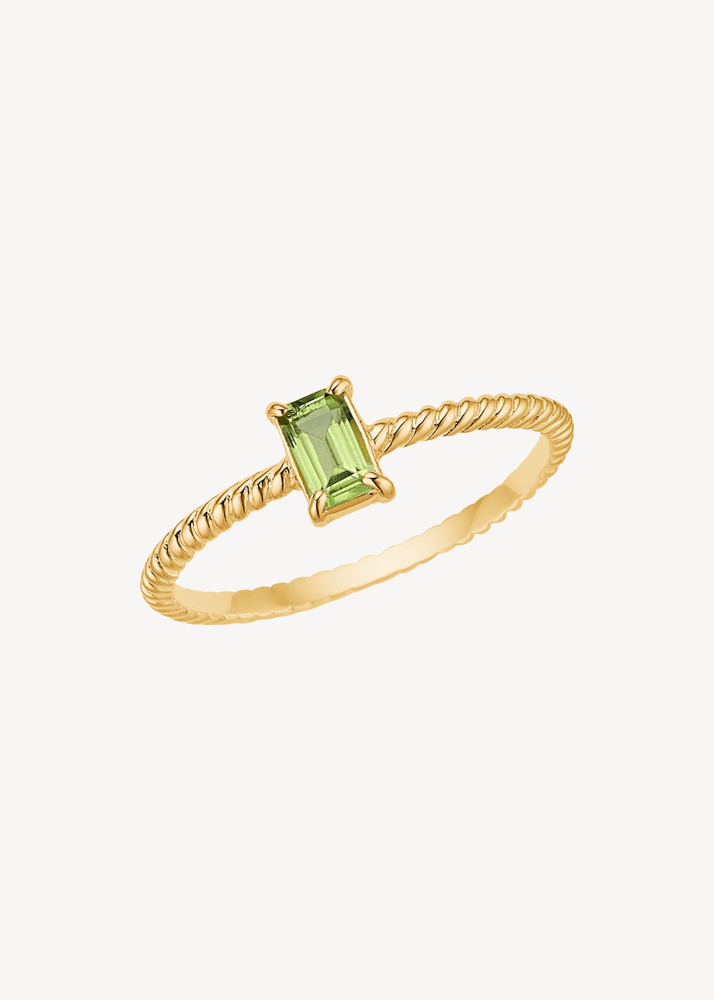 Alaia ring mit Peridot - vergoldet