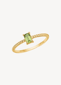 Alaia ring mit Peridot - vergoldet