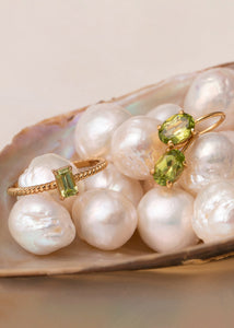 Alaia ring mit Peridot - vergoldet