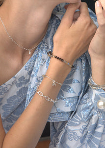 Link Armband 18cm - Silber