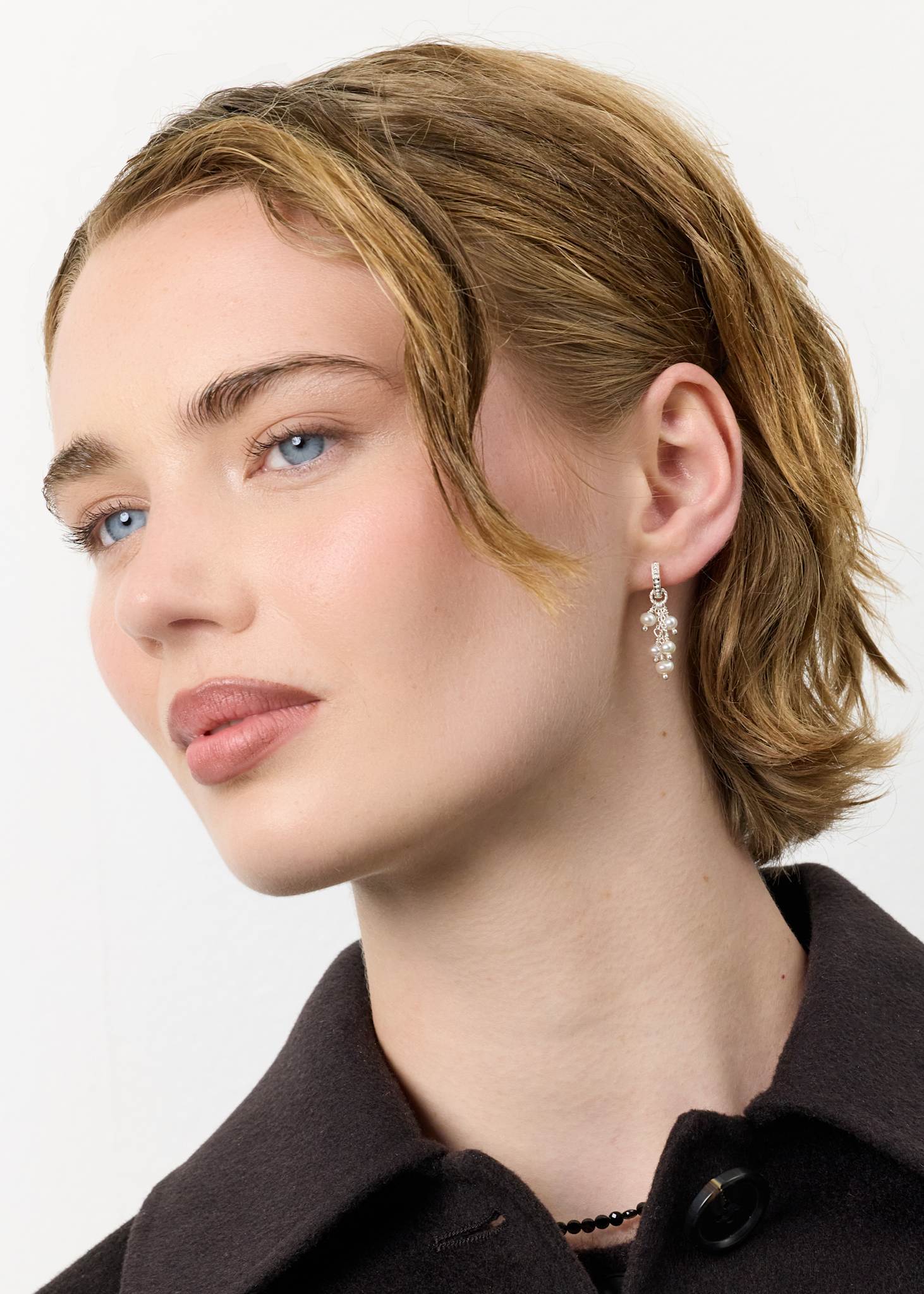 Bloom charm mit Perle 1 stk - Silber