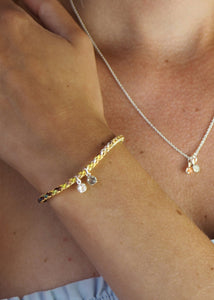 Gem Anhänger mit grauem Mondstein - Silber
