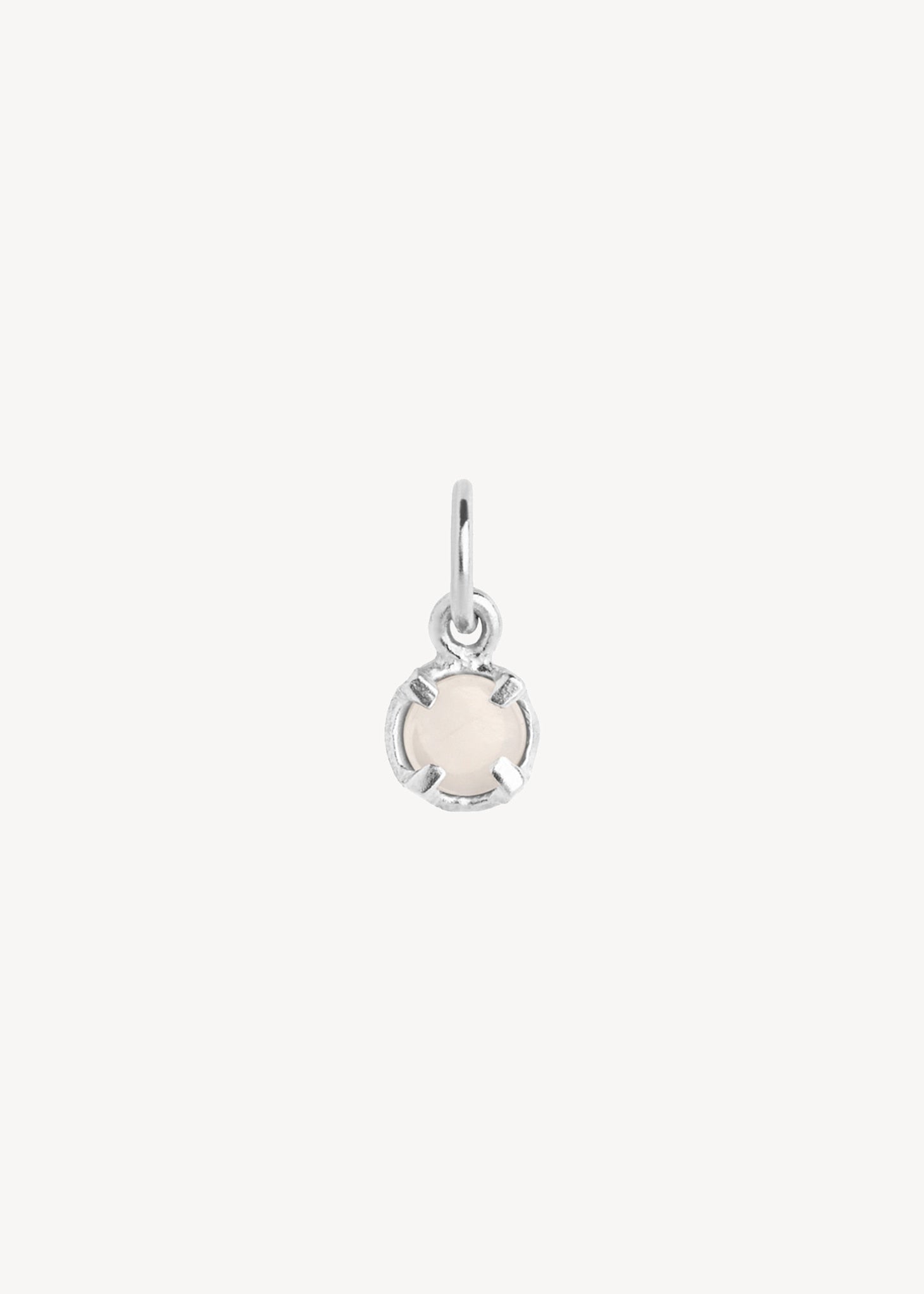 Edelsteinanhänger mit Weißem Opal - Silber