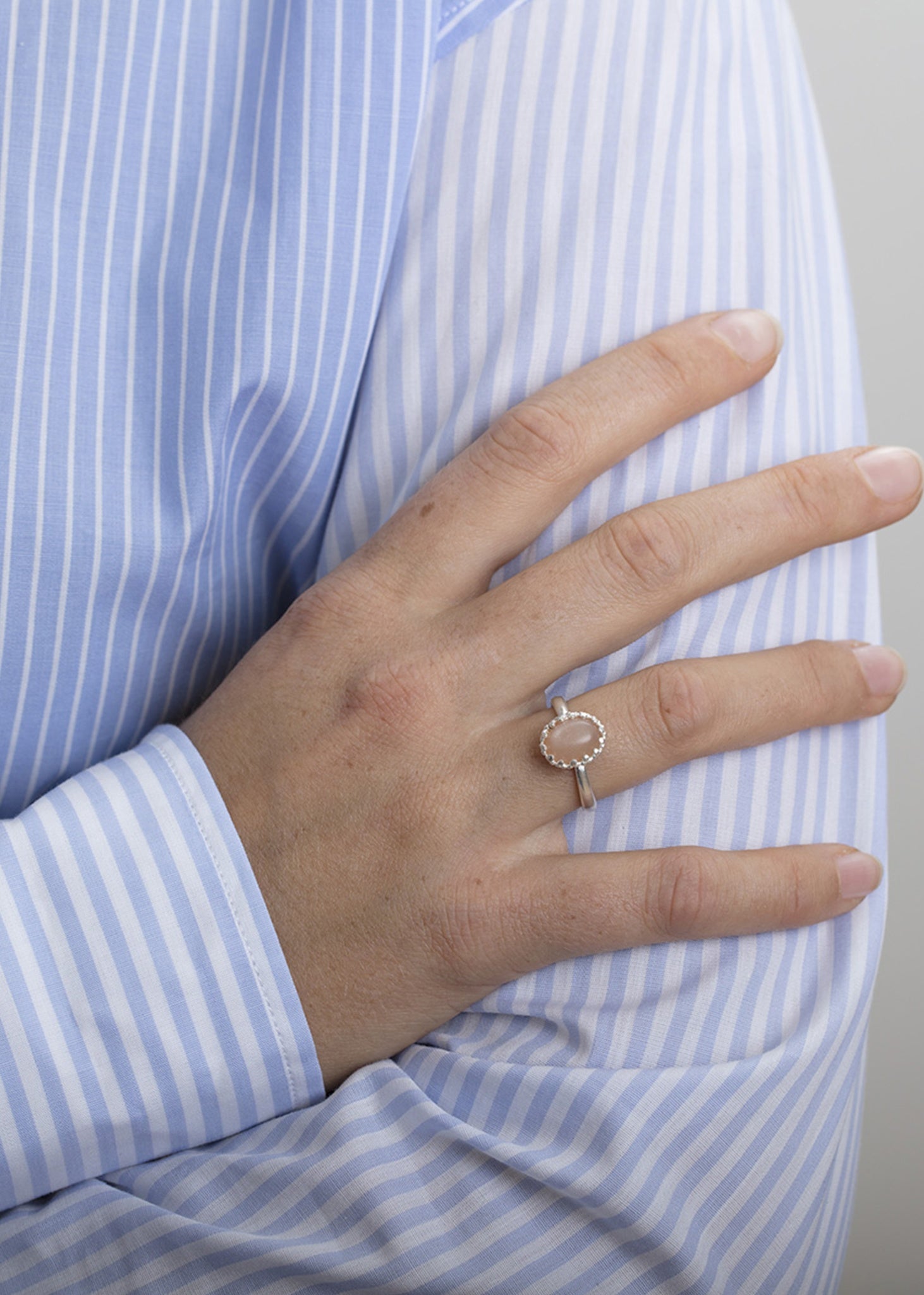 Lana ring mit Sandmondstein - Silber