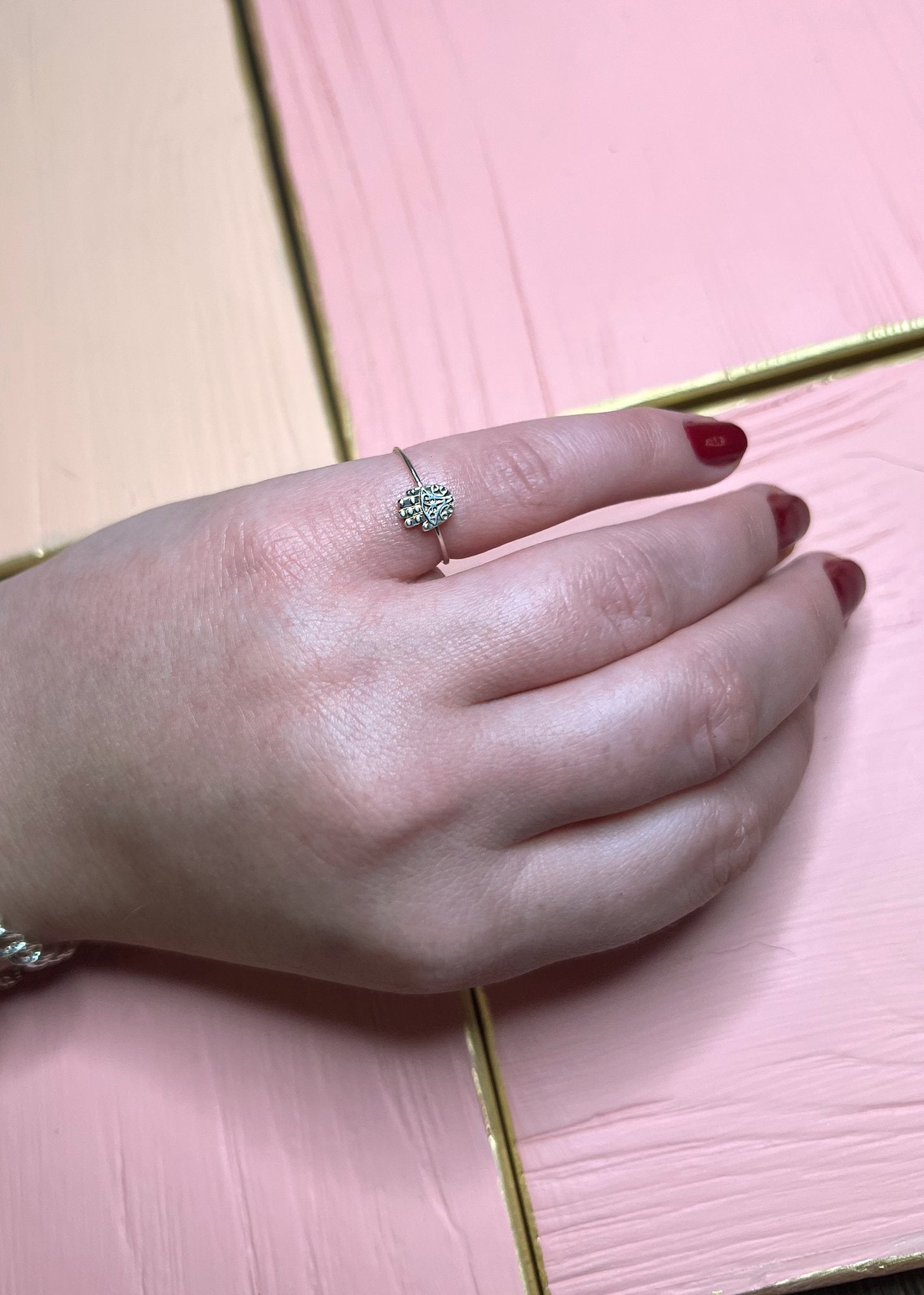 Hamsa ring - Silber