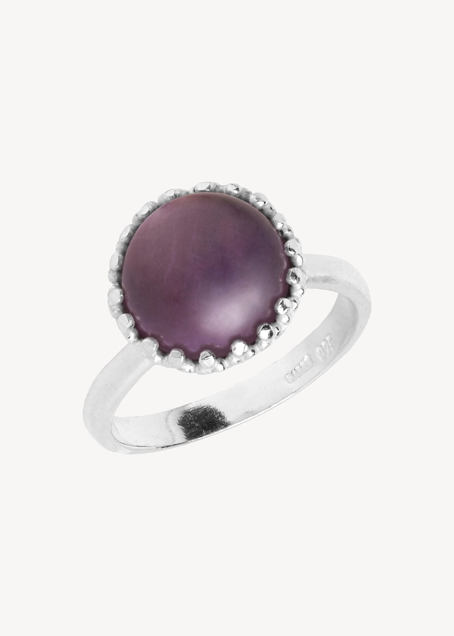 Aelia ring mit Amethyst - Silber
