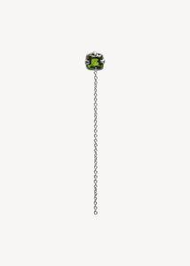 Augusta Ohrstecker mit Chromdiopsid - Silber