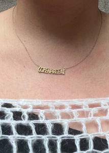 10-Karat Kopenhagen Halskette mit Champagner Diamant