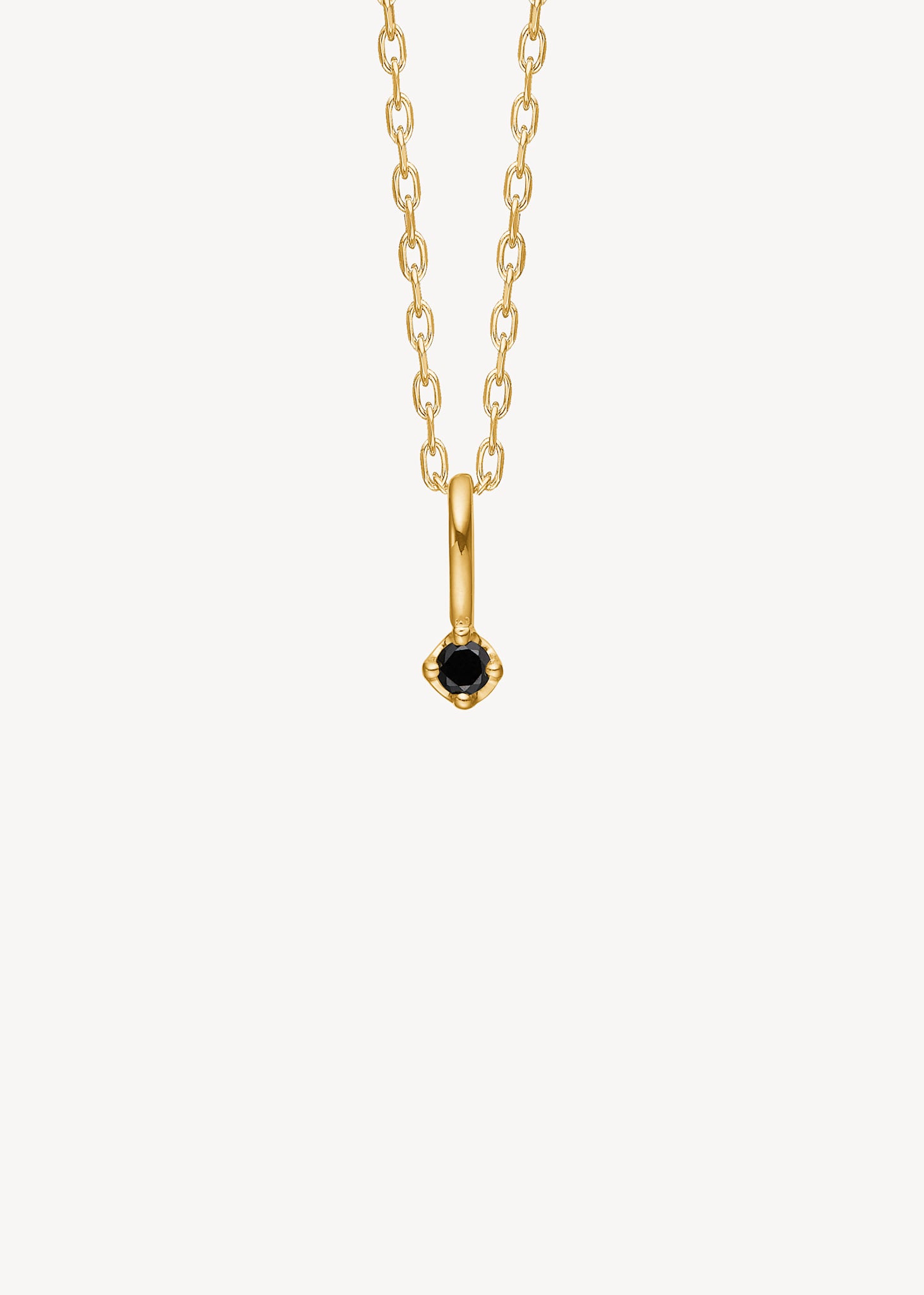 10-karat Prism Anhänger mit schwarzem Diamant