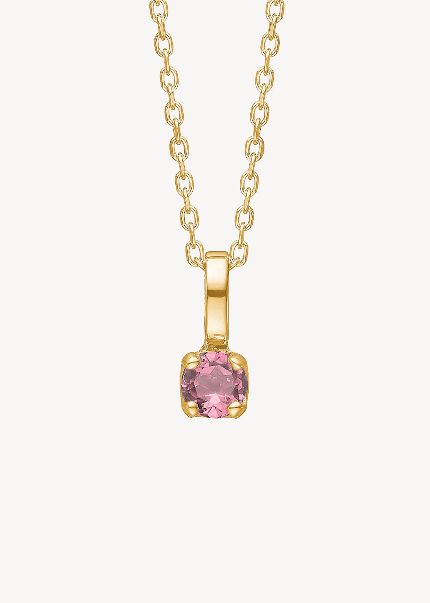 10-karat Rainbow Anhänger mit Pink Turmalin