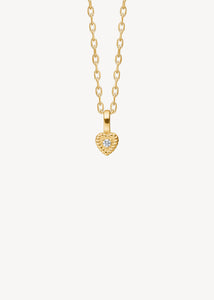 10-karat Amor Anhänger mit Diamant