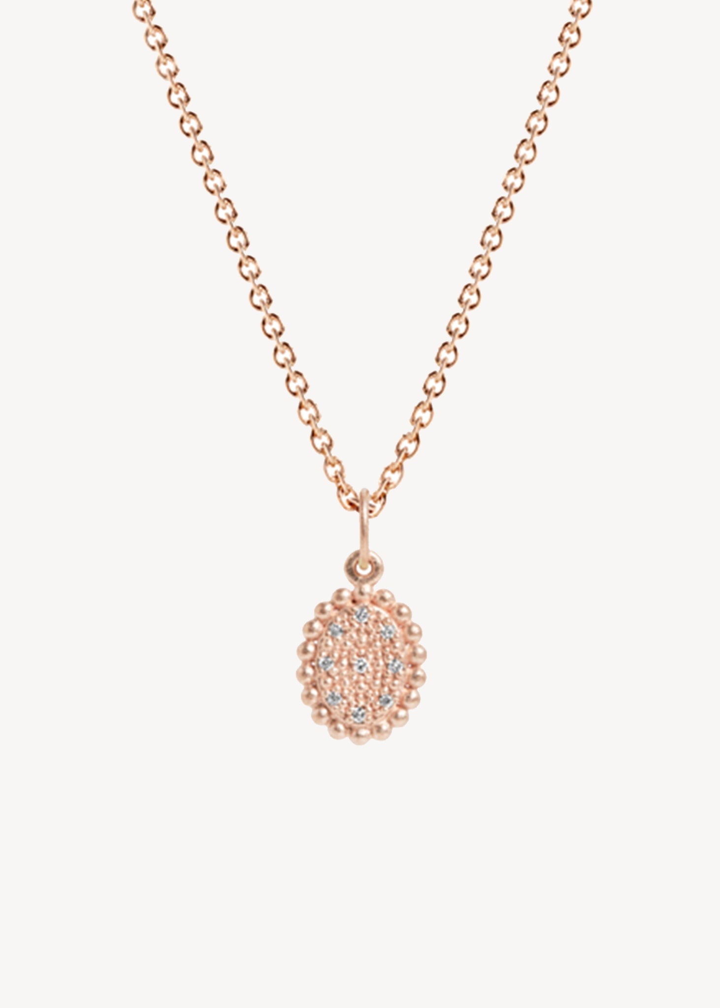 10-Karat roségold Elanor Anhänger mit Diamant