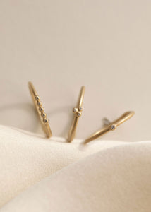 10-Karat Reine ring mit Champagner Diamant